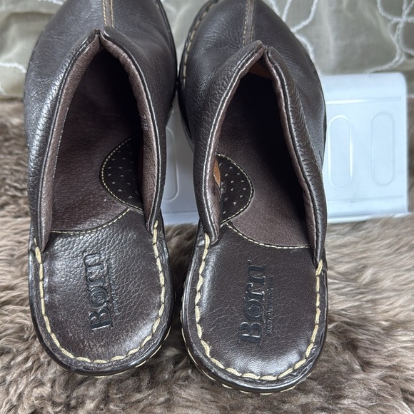 (Z2) Born brown leather mule clogs - Size 7 women - Picture 15 of 15